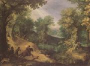 Paul Bril Stag Hunt (mk05) oil painting on canvas